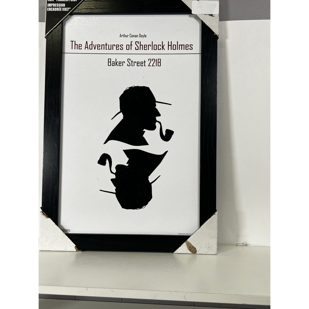 Sherlock Holmes Framed Print 11x17 Literary Art Wall Decor